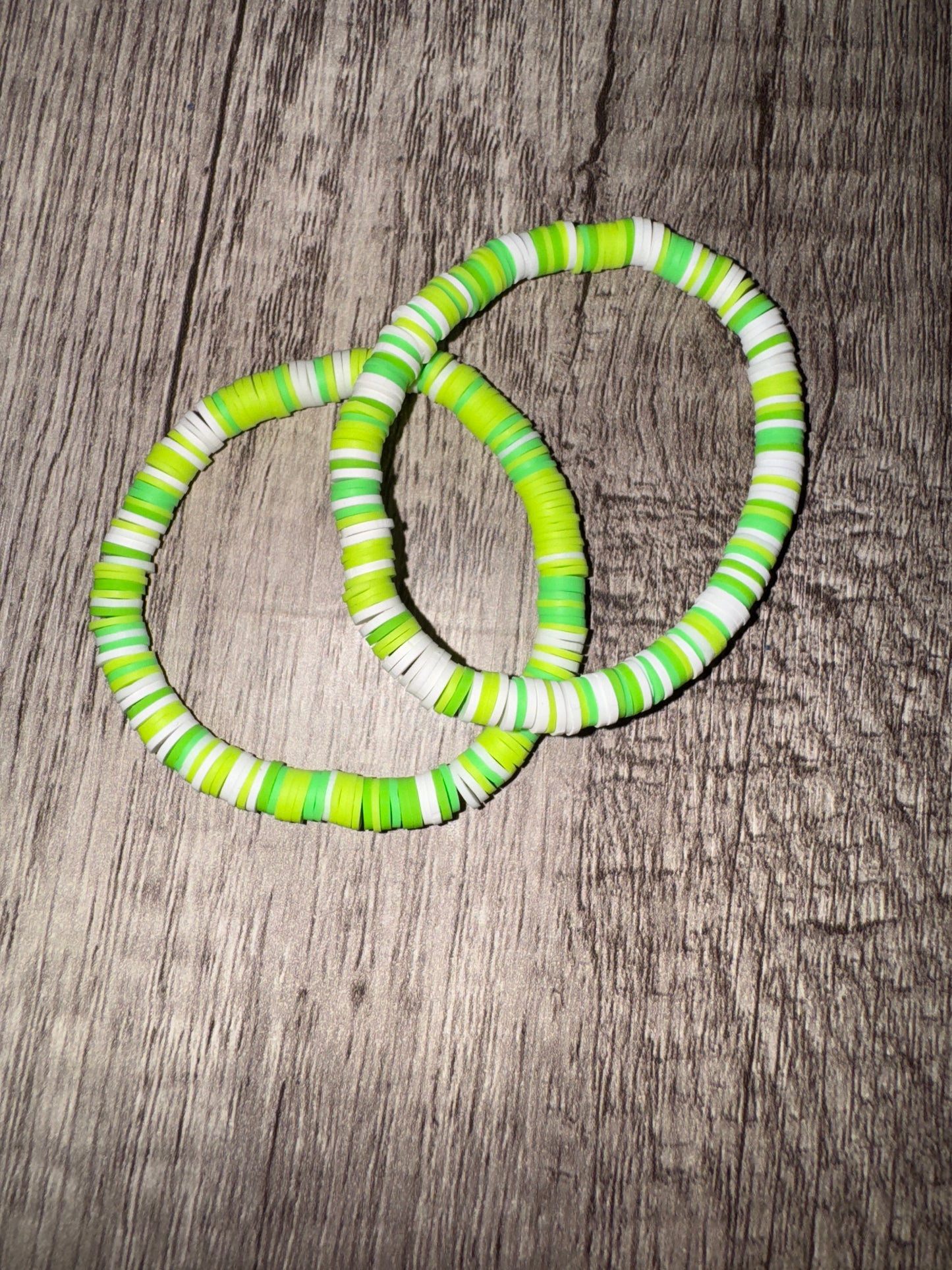 Clay beaded bracelets