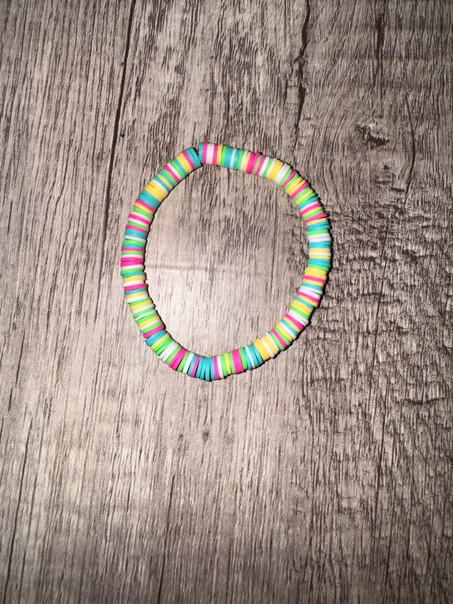 Clay beaded bracelets