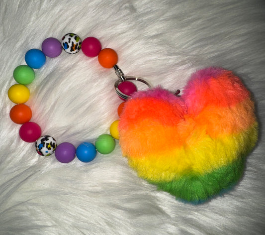 Rainbow wristlet