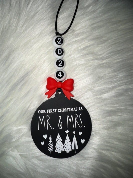 First Christmas married ornament