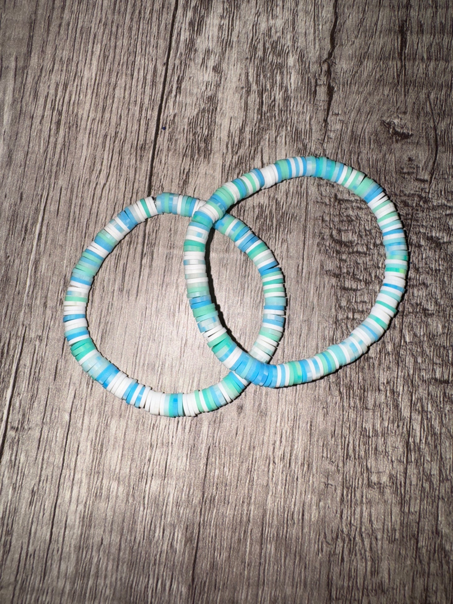 Clay beaded bracelets